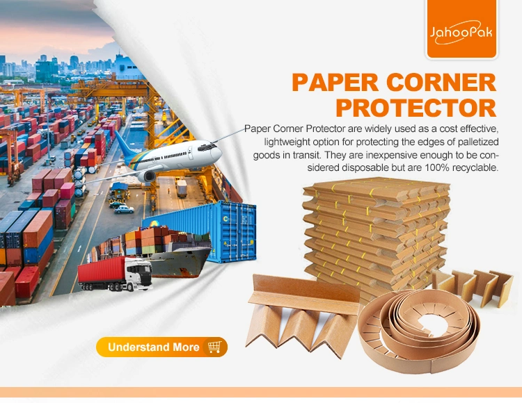 V Shape Hard Paper Pallet Edge Protectors Packing Material Carton Cardboard Corner Protector