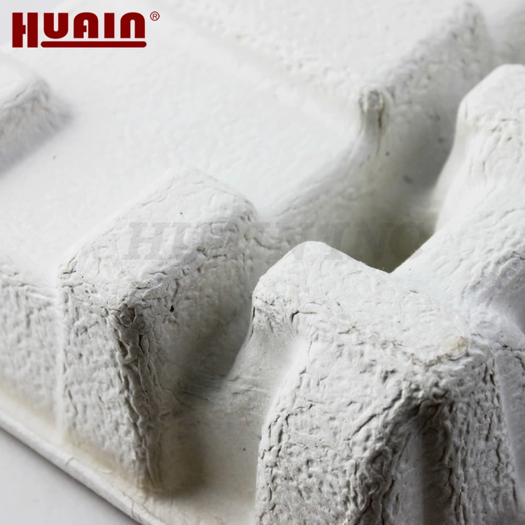 Molded Paper White Dry Press Pulp Packaging Tray