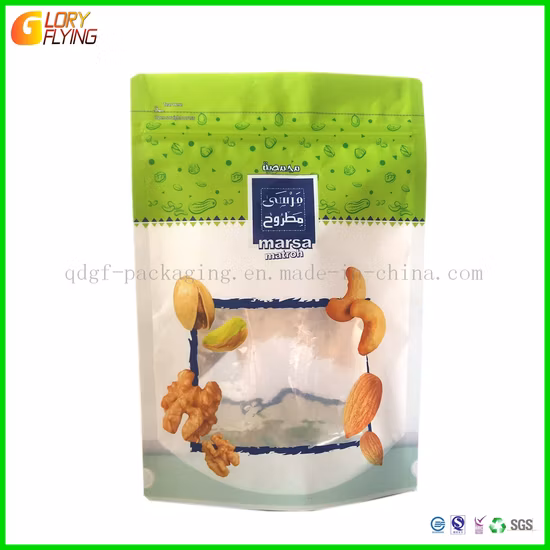 カスタム堆肥化可能リサイクル可能なジッパーロック生分解性クラフト紙平底コーヒー茶食品プラスチック包装袋