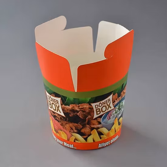 飛行機の食品/スーパーマーケット/レストラン/ホテル用の生分解性食品グレードの新鮮な果物野菜サラダ包装紙箱